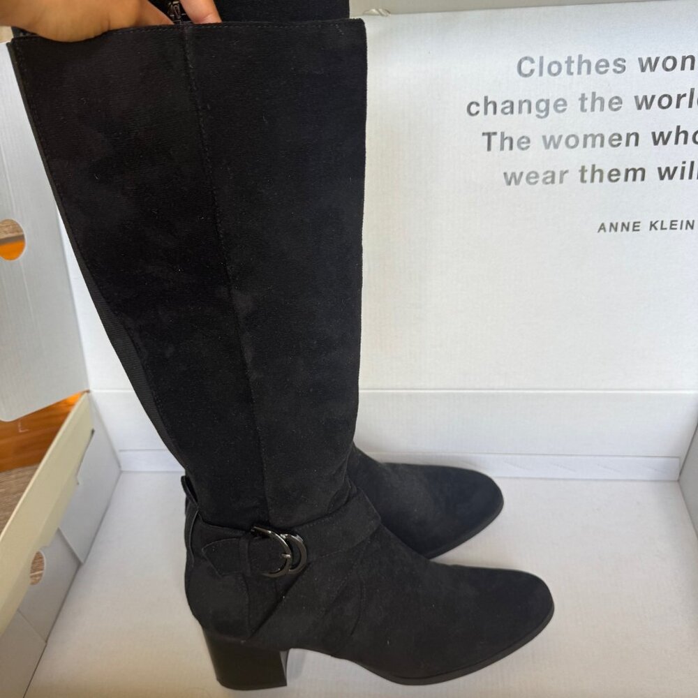 NEW Maia Maelie Boot Tall Black Anne Klein - Picture 6 of 8